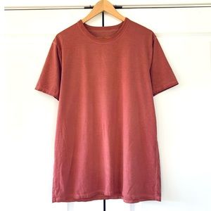 Lululemon Men's Fundamental T-Shirt Short Sleeve Crew Neck Cotton Blend Size L